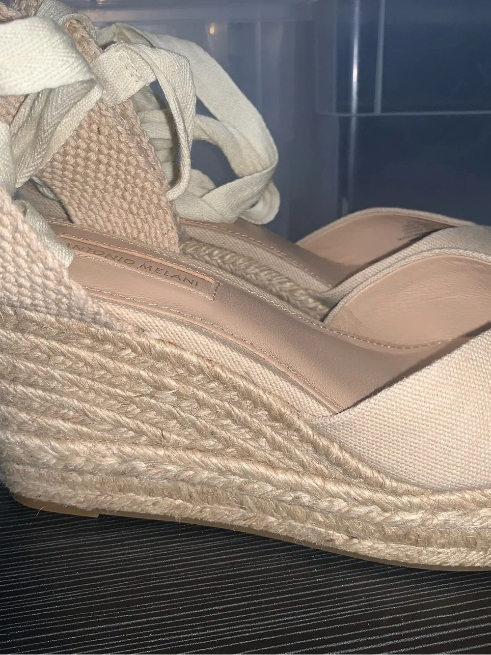 Brand NEW Antonio Melani canvas wedges